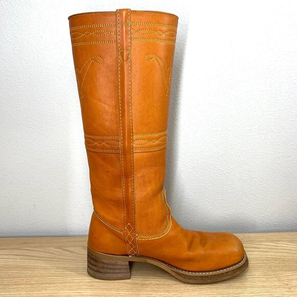 Vintage Stitched Campus Boots 8.5 not Frye but look just like them! - Picture 6 of 16